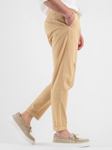 IMPERIAL Pantalone morbido in misto lino PA26HRRT05 Sand (3)