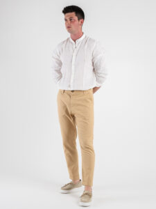 IMPERIAL Pantalone morbido in misto lino PA26HRRT05 Sand (5)