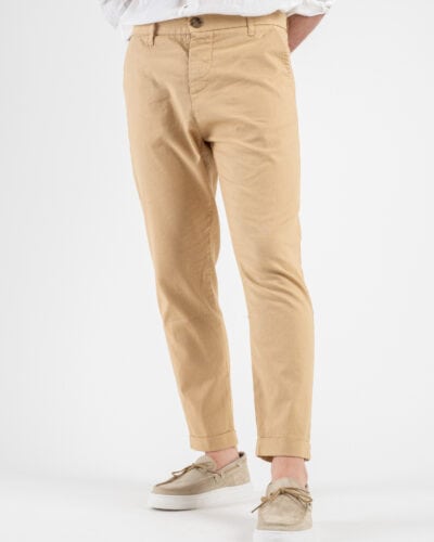 IMPERIAL Pantalone morbido in misto lino PA26HRRT05 Sand