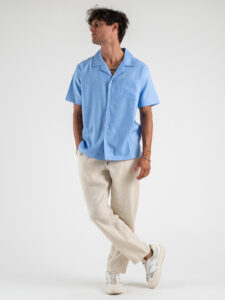 MOD Camicia Bowling in lino mm CS2412 Polvere (2)