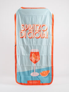 NASSAU Telo mare in microfibra spritzo di gioia Azzurro