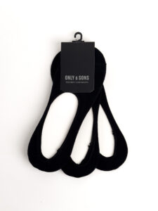 ONLY&SONS Calze fantasmino FINCH INVISIBLE 3-Pack Black