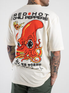 ONLY&SONS T-shirt Red Hot Chili Peppers RHCP RLX 22029525 Antique White (2)