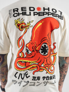 ONLY&SONS T-shirt Red Hot Chili Peppers RHCP RLX 22029525 Antique White (3)
