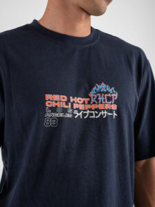 ONLY&SONS T-shirt Red Hot Chili Peppers RHCP RLX 22029525 Dark Navy (1)
