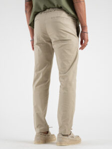 OVER-D Pantalone jogger con coulisse e bottone in vita OE1S2S4P02 Beige (1)