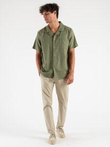 OVER-D Pantalone jogger con coulisse e bottone in vita OE1S2S4P02 Beige