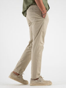 OVER-D Pantalone jogger con coulisse e bottone in vita OE1S2S4P02 Beige (5)