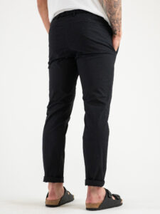 OVER-D Pantalone jogger con coulisse e bottone in vita OE1S2S4P02 Nero (2)