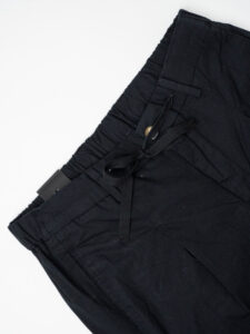 OVER-D Pantalone jogger con coulisse e bottone in vita OE1S2S4P02 Nero (8)