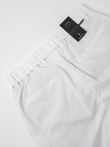 OVER-D Pantalone jogger con coulisse e bottone in vita OE1S2S4P02 Panna (7)