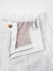 OVER-D Pantalone jogger con coulisse e bottone in vita OE1S2S4P02 Panna (8)