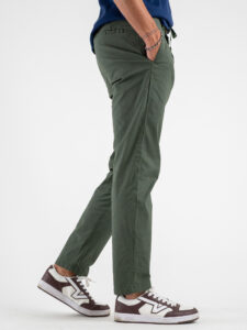 OVER-D Pantalone jogger con coulisse e bottone in vita OE1S2S4P02 Verde (4)