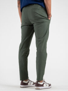 OVER-D Pantalone jogger con coulisse e bottone in vita OE1S2S4P02 Verde (5)
