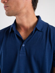 OVER-D Polo mezza manica in cotone premium OE1S2S4O02 Blu (4)