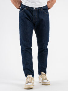 ESTASI Jeans senza rotture e corto alla caviglia FIGO blu scuro (2)