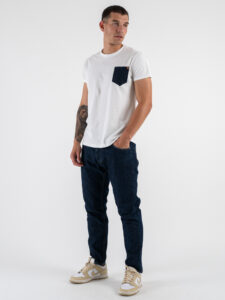 ESTASI Jeans senza rotture e corto alla caviglia FIGO blu scuro