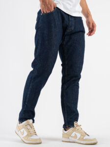 ESTASI Jeans senza rotture e corto alla caviglia FIGO blu scuro (4)