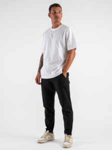 BERNA Pantalaccio in misto lino 243403 Nero (1)