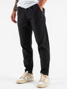 BERNA Pantalaccio in misto lino 243403 Nero (3)