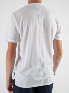 BERNA T-shirt serafino con taschino 243190 Bianco (1)