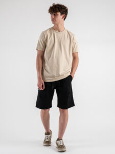 ESTASI T-shirt girocollo basica stretch MARTE Beige