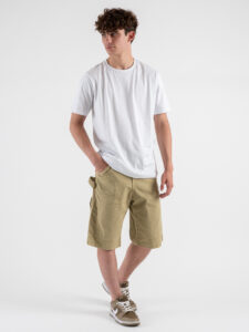 ESTASI T-shirt girocollo basica stretch MARTE Bianco (2)