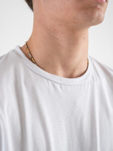 ESTASI T-shirt girocollo basica stretch MARTE Bianco (5)