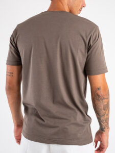 ESTASI T-shirt girocollo basica stretch MARTE Moro (1)