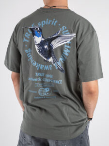 ONLY&SONS T-shirt over con stampa sul retro KLUIVERT RLX 22033645 Castor Gray (3)