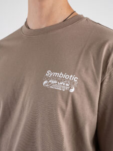 ONLY&SONS T-shirt over con stampa sul retro KLUIVERT RLX 22033645 Desert Taupe (1)