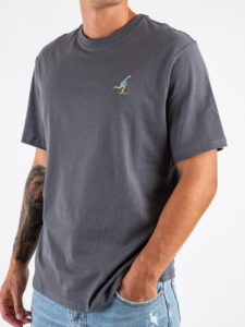 ONLY&SONS T-shirt regular con piccola stampa ricamata ABE 22030582 Magnet (3)