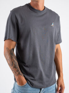 ONLY&SONS T-shirt regular con piccola stampa ricamata ABE 22030582 Magnet (4)