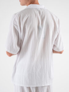 TOKYO Coordinato in misto lino con camicia MM + Pantalaccio morbido JAPAN Bianco (11)