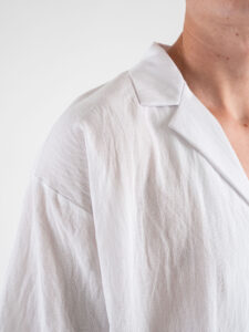 TOKYO Coordinato in misto lino con camicia MM + Pantalaccio morbido JAPAN Bianco (8)