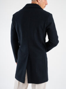 BERNA Cappotto lungo con bottoni 246067 Blu (3)