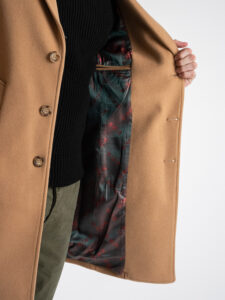 BERNA Cappotto lungo con bottoni 246067 Cammello (1)