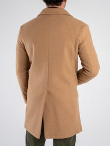BERNA Cappotto lungo con bottoni 246067 Cammello (5)