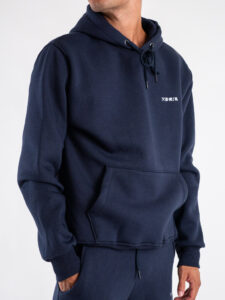 BERNA Felpa con cappuccio felpata 246084 Blu (5)