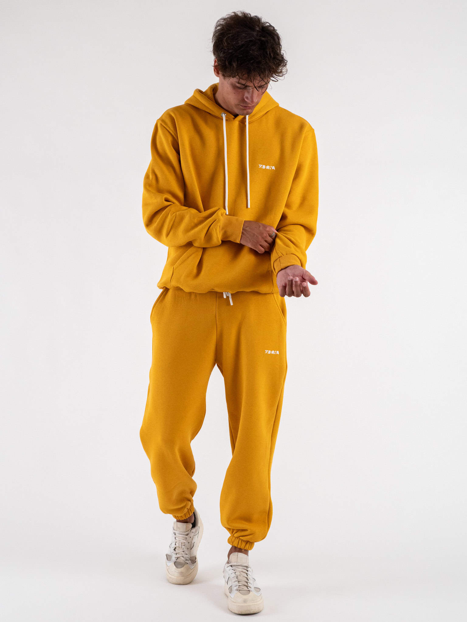 BERNA Felpa con cappuccio felpata 246084 Senape Prezzo 72 00 Estasi Fashion