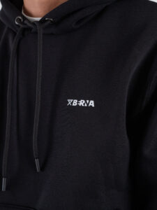 BERNA Felpa con cappuccio felpata box fit 246082 Nera3