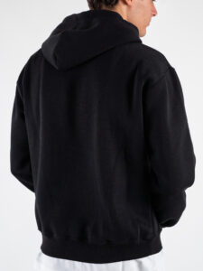 BERNA Felpa con cappuccio felpata box fit 246082 Nera5