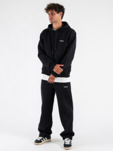 BERNA Felpa con cappuccio felpata box fit 246082 Nera6