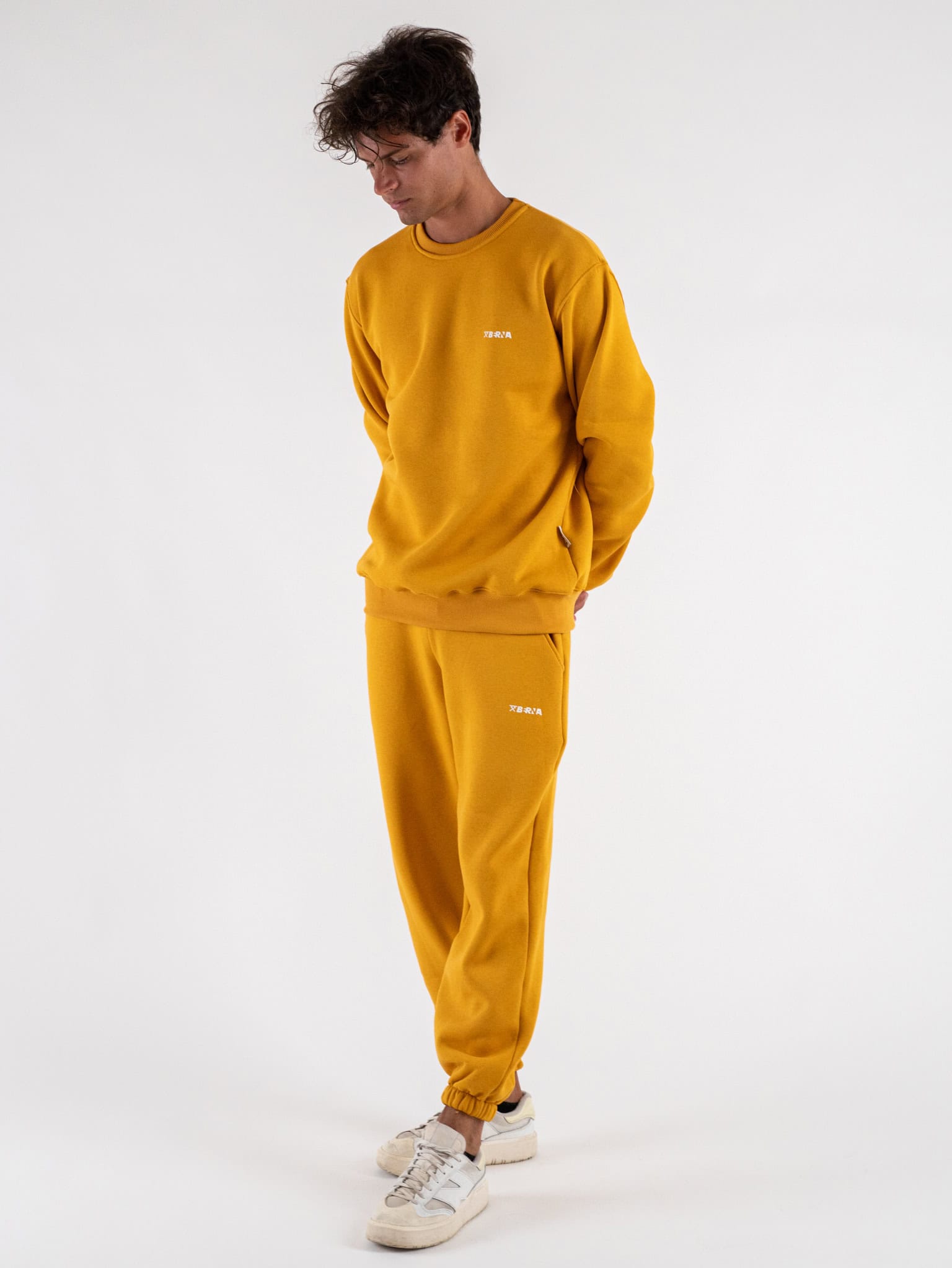 BERNA Felpa girocollo felpata 246086 Senape Prezzo 49 00 Estasi Fashion