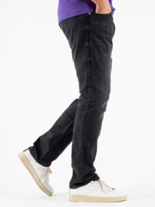 BERNA Jeans slavato senza rotture 223038 Nero (4)