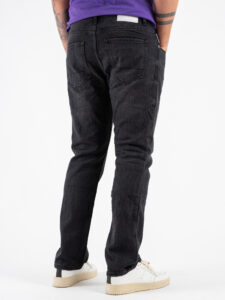 BERNA Jeans slavato senza rotture 223038 Nero (5)