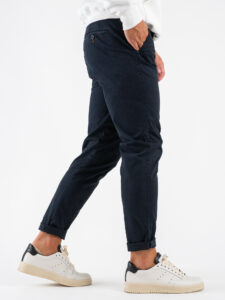 BERNA Pantalone chinos in cotone 246225 Blu (5)