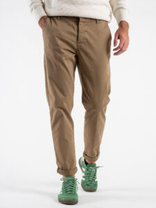 BERNA Pantalone chinos in cotone 246225 Cammello (3)