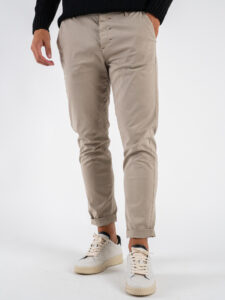 BERNA Pantalone chinos in cotone 246225 Coloniale (3)