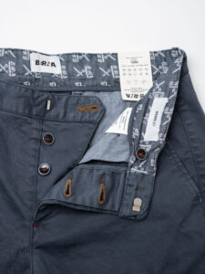 BERNA Pantalone chinos in cotone 246225 Grafite (9)